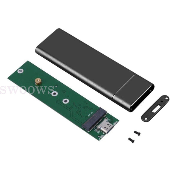 Aluminium M.2 NVMe SSD SATA TO USB 3.1 External Enclosure Storage Case Adapter