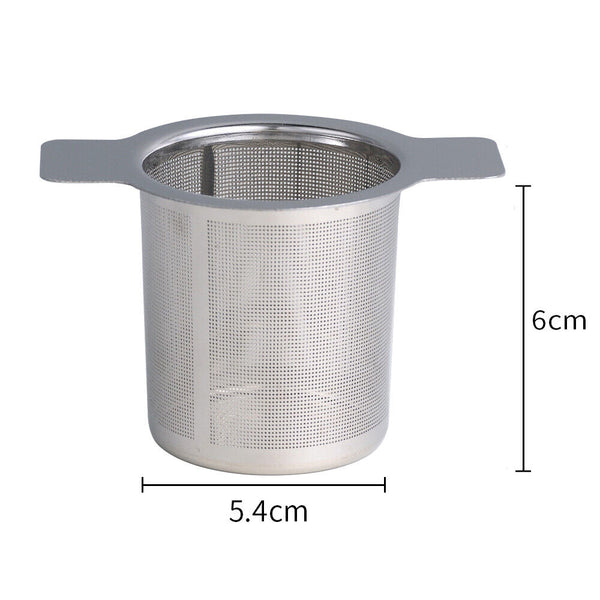 Tea Infuser with Lid Mesh Stainless Steel Metal Cup Strainer Loose Leaf Filter