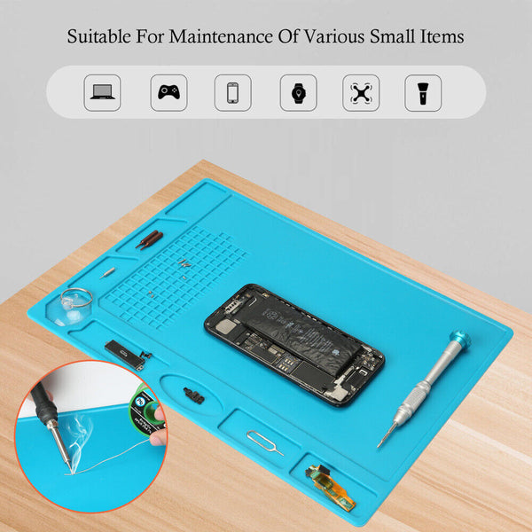 Large Electronics Repair Mat Silicone Soldering Repair Pad Work Station 32*23cm