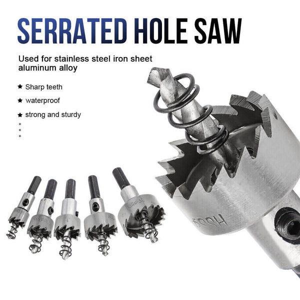 HSS Hole Saw Tooth Kit HSS Stainless Steel Drill Bit Set Cutter for Metal Wood