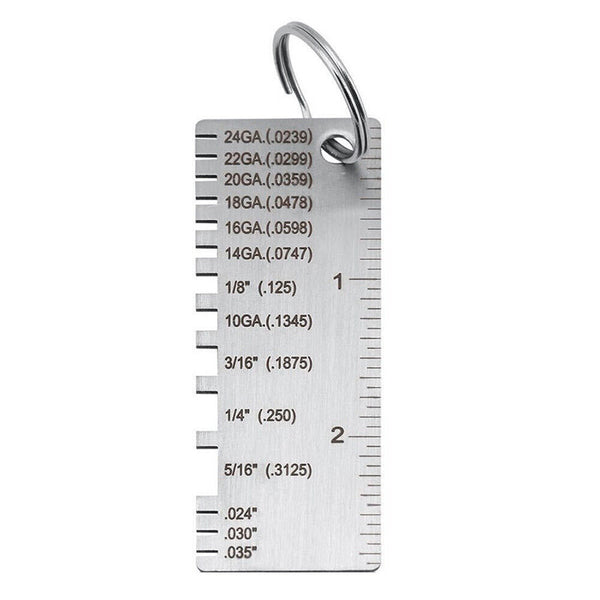 1/2PCS Metal Sheet Thickness Gauge Welding Gauge Wire Round Dual Welding Tools