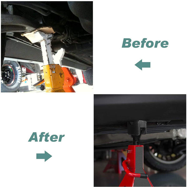 4Pcs Rubber Axle Jack Stand Pad Adapter Frame Rail Protector Slotted 2-3 Tons O