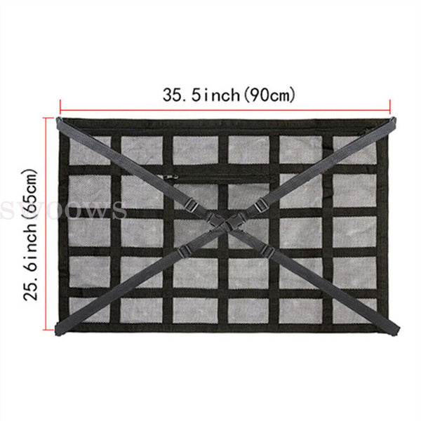 Universal Mesh Storage Bag Car Roof Ceiling Cargo Net Pouch Pockets For SUV Van