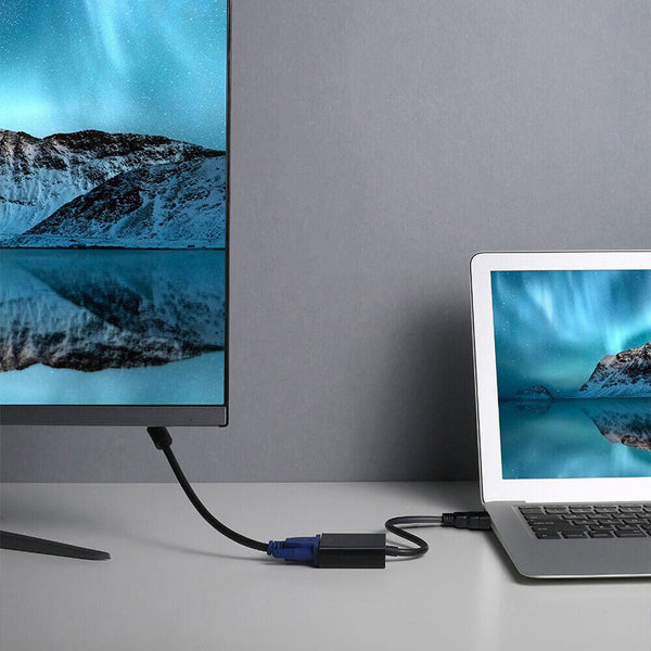 1080P HDMI Male to VGA Female Video Cable Cord Converter Adapter For Monitor PC