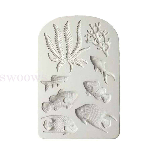 Sea Shell Silicone Fondant Mould Cake Sugar Craft Starfish Icing Baking Mold AU