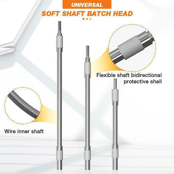 Right Angle Drill and Flexible Shaft Bits Extension Screwdriver Bit Holder