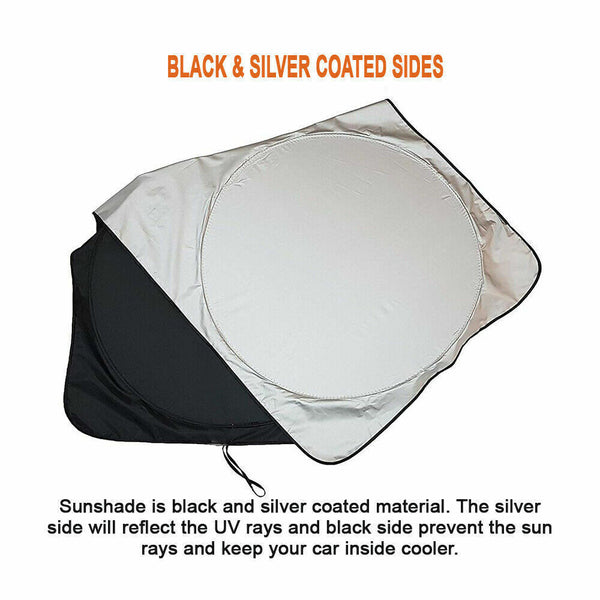 Large Car Sun Shade Visor Van SUV Windscreen Sunshade Car Cover Protector Cooler