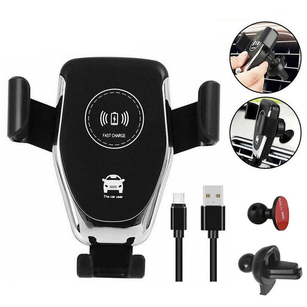 Qi Wireless Auto Fast Charger Car Holder Gravity Mount Air Vent Phone Holder AUS