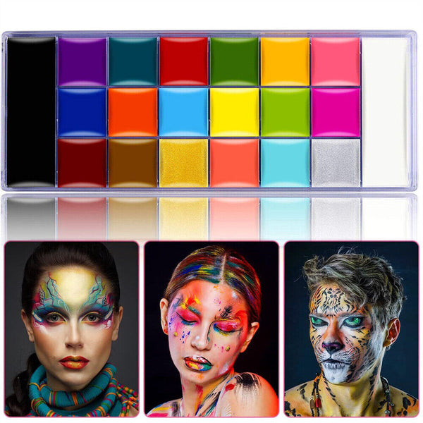 20 Colours Professional Face Painting Kit for Kids Adults Face Body Paint Set