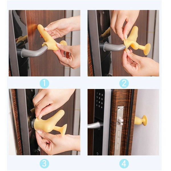 Silicone Door Handle Stopper Anti-collision Pad Protection Stoppers Hardware New