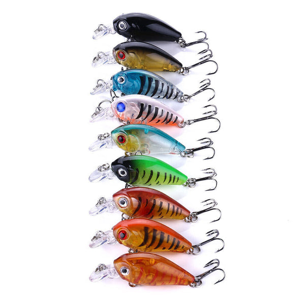 9PCS Fishing Lures For Bream Bass Trout Redfin Perch Cod Flathead Whiting Tackle