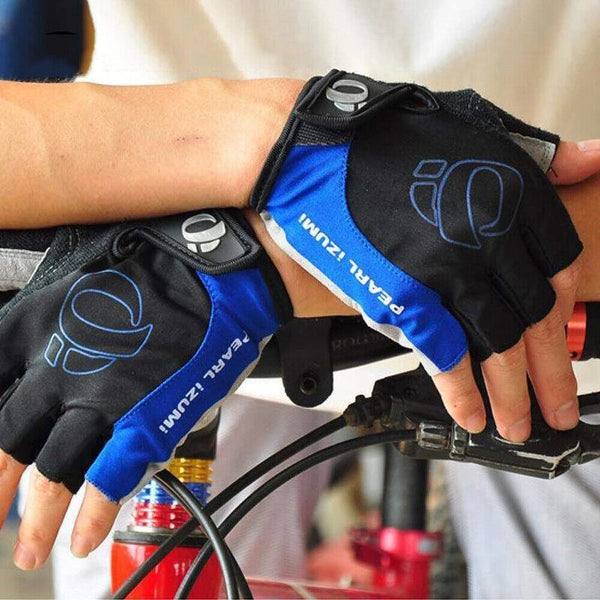 Pair Cycling Bicycle Half Finger Bike Gloves Unisex Anti Slip Padded Outdoor AU