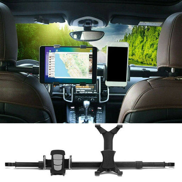 Universal Car Seat Tablet Holder Phone Holder Double Mount Bracket for iPad AU