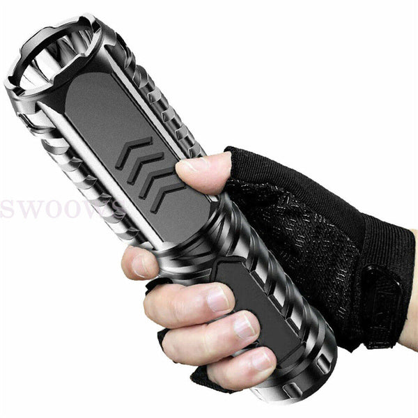 Lilyasion Flashlight Multifunctional Rechargeable Flashlight for Outdoor BLACK