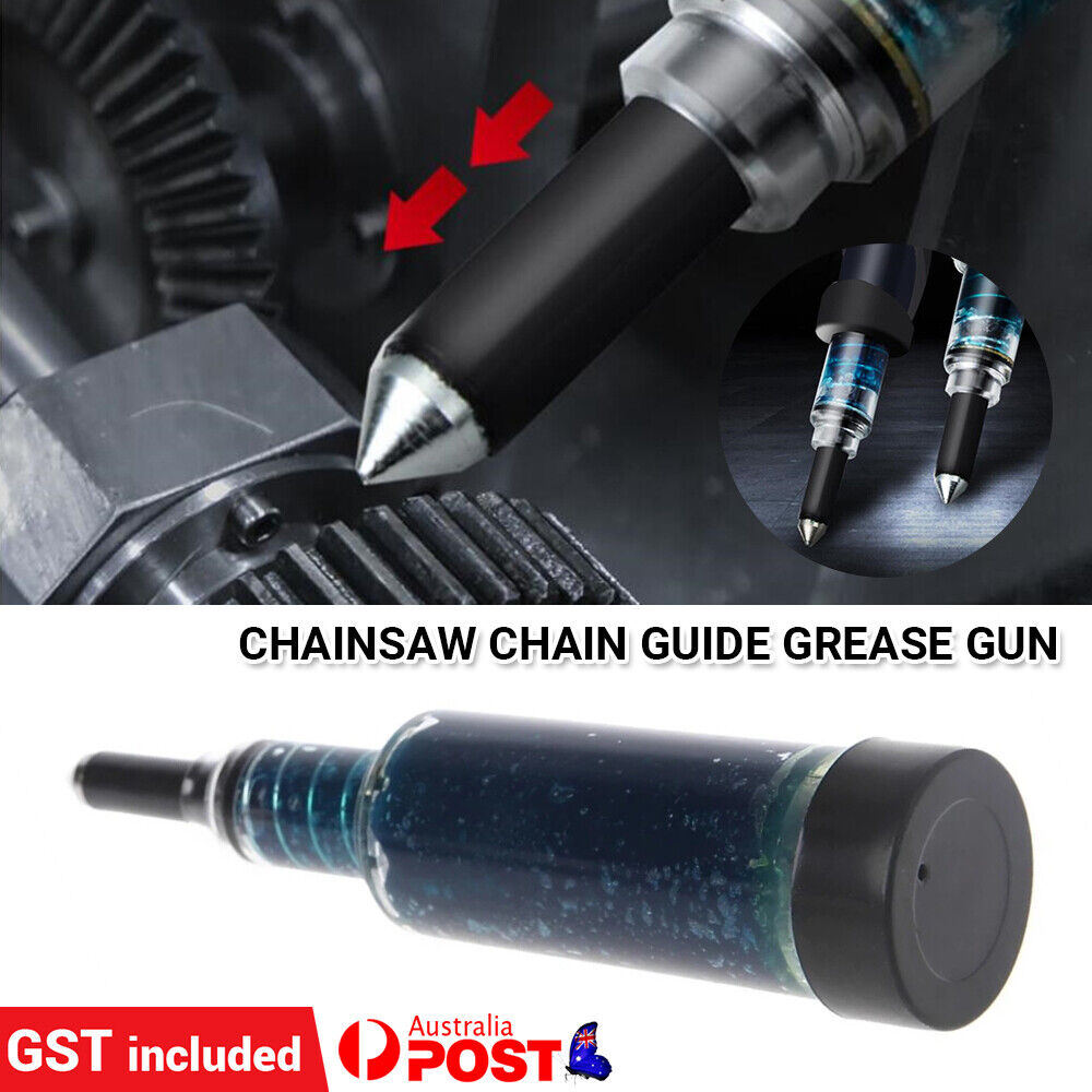 Chainsaw Chain Guide Bar Sprocket Nose & Brushcutter Grease Gun Grease ...