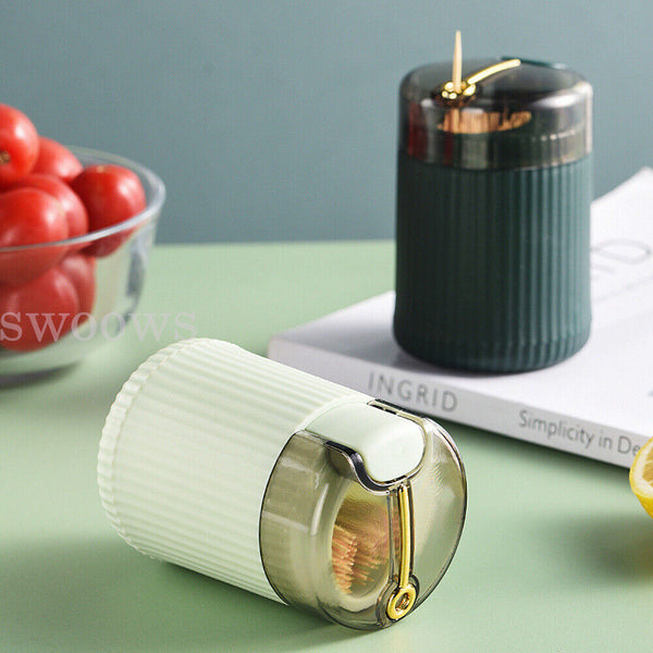 Automatic Toothpick Box Holder Container Portable Toothpick Dispenser