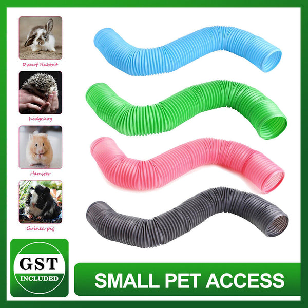 1/4x Small Animals Collapsible Play Tunnel Tube for Rabbit Ferret Guinea Pig Toy