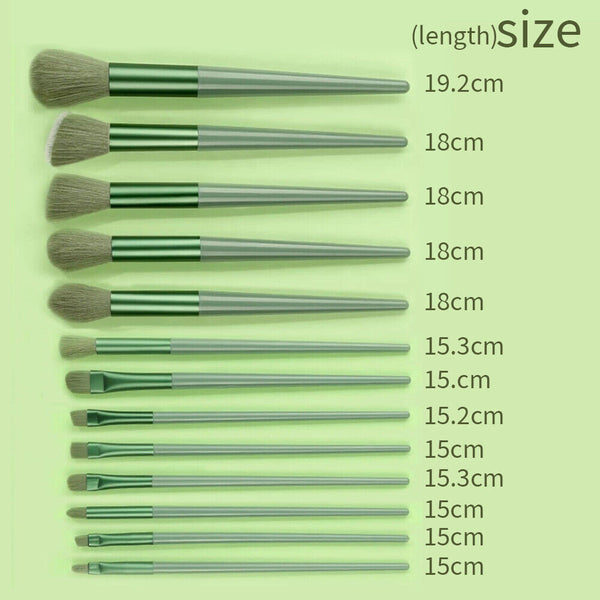 13Pcs Professional Makeup Brush Set Eyeshadow Powder Foundation Contour Brushes