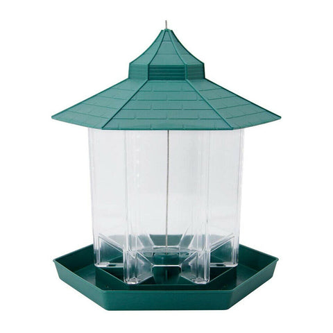 Hanging Bird Feeder Garden Wild Seed Container Waterproof Gazebo Outdoor