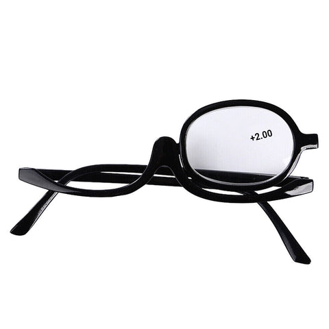 Foldable Makeup Women Magnifying Reading Flip Eyeglasses Make-up Wayfarer AU