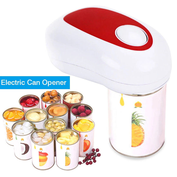 Can Opener Electric Automatic Bottle Lid Jar One Touch Smooth Felt Kitchen Tin