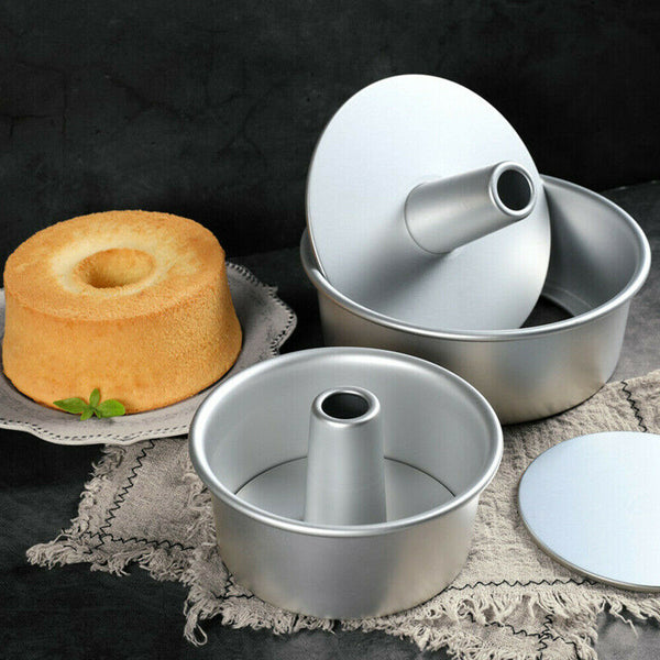 6/8" Round Hollow Chiffon Cake Mold Food Cake Pan Baking Mould Cake Ring