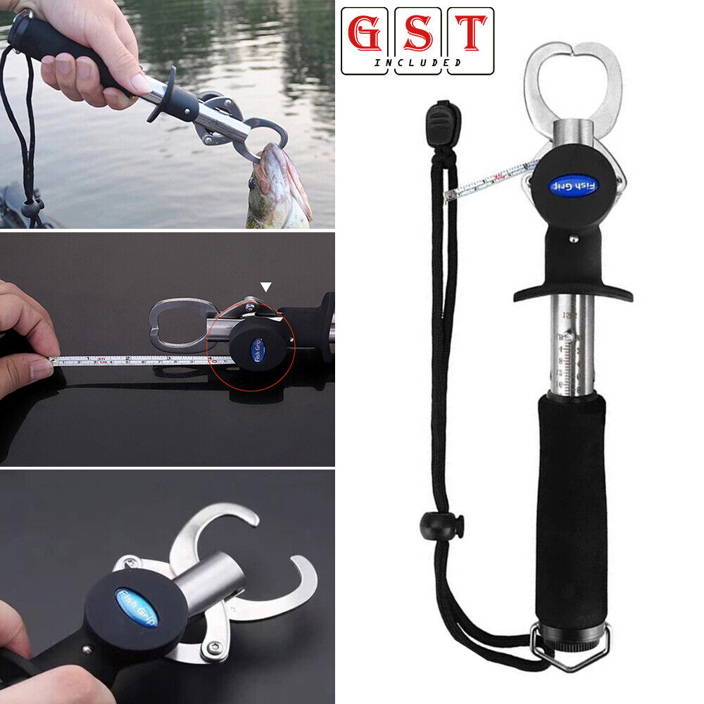 15KG Stainless Steel Fish Lip Grabber Gripper Fishing Tool Grip Tackle Scale