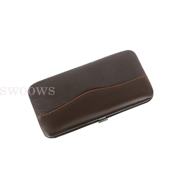 12PCS Nail Clippers Set Stainless Manicure Pedicure Kit Cuticle Grooming Case AU