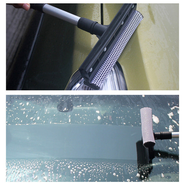 Rubber Squeegee/Scrubber Sponge Glass Window Car Windscreen Cleaner