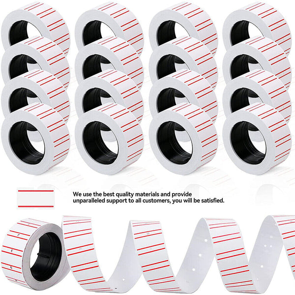 Price Tag Gun Labels Tags Rolls Sticker Pricing Tagging MX5500 800 Labels / Roll