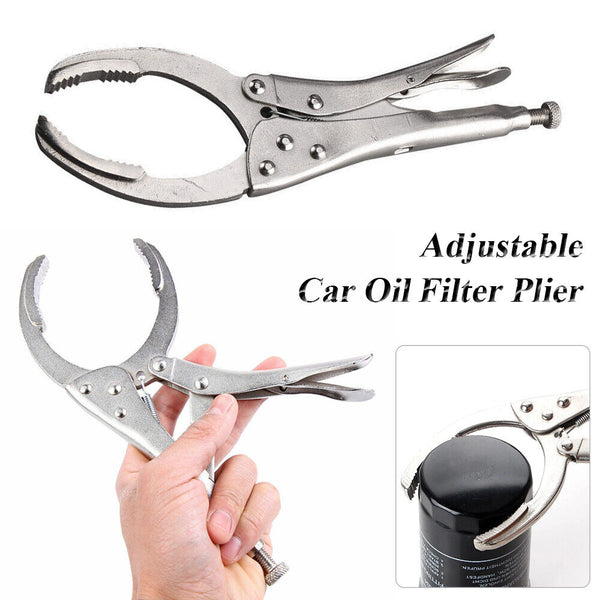 UP3x 10"Adjustable Car Oil Filter Plier Wrench Plier Spanner Removal Tool Filter