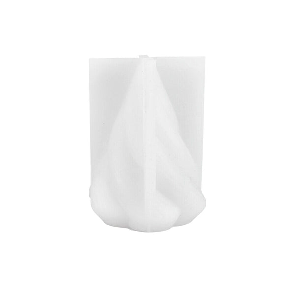 DIY Art 3D Silicone Candle Make Moulds Cone Soap Wax Plaster Candles Mold Decor
