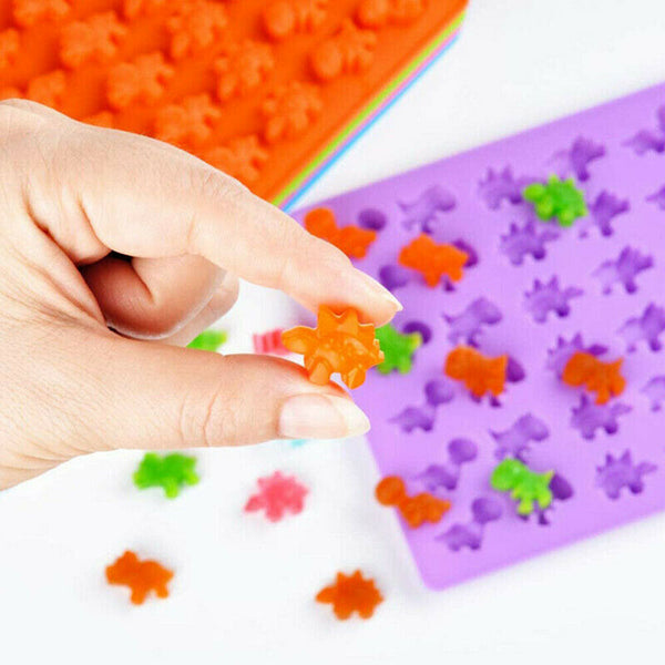 48Dinosaur Silicone Gummy Chocolate Baking Mold Ice Cube Tray Jelly Candy Mould