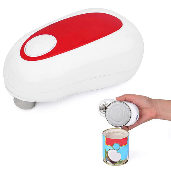 Can Opener Electric Automatic Bottle Lid Jar One Touch Smooth Felt Kitchen Tin