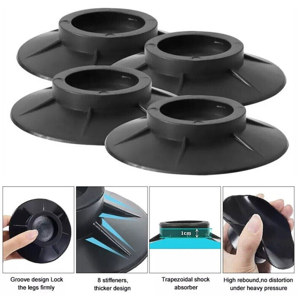 NEW Washing Machine Anti Vibration Pads Non-slip Support Mats Fur Catcher 4Pcs