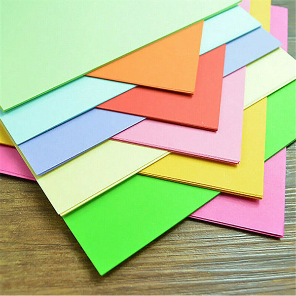 100pcs Square 10 Colors Origami Folding Paper DIY Handmade Crafts Tools 15X15CM