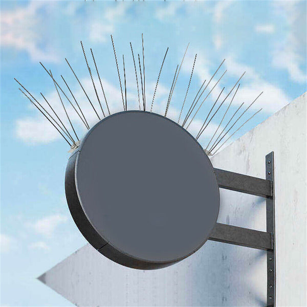 20pcs ANTI BIRD SPIKES 50CM Stainless Steel Polycarbonate Base Pigeon Deterrent