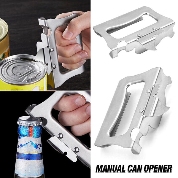 Stainless Steel Manual Beer Wine Bottle Opener Easy Can Opener Kitchen Accessory