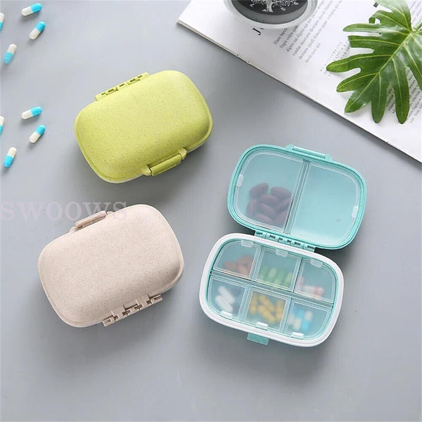 Pill Box Medicine Organizer Dispenser Box Case Travel Tablet Container Holder