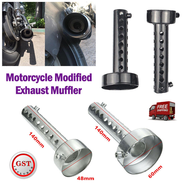 Universal Motorcycle Exhaust Can Muffler Baffle DB Killer Short Silencer 48/60