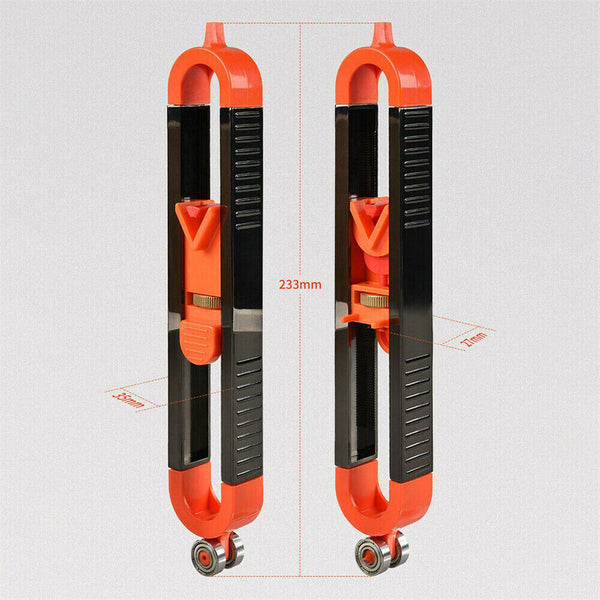 Profile Scribing Contour Gauge Ruler with Lock Precise Carpenter Measuring Tool