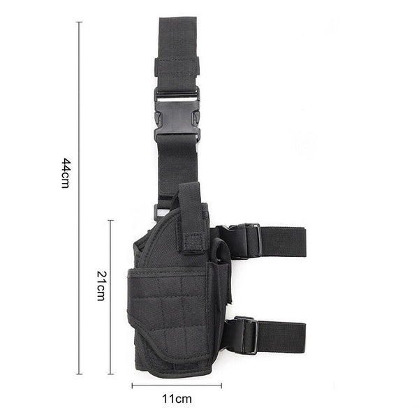 1/2PCS Tactical Thigh Holster Gun Leg Hunt Military Sports Pistol Pouch Puttee
