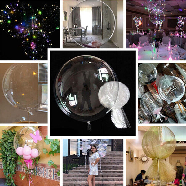 10PCS Clear Round Giant Jumbo Large Bubble Balloon Party Wedding Birthday Bobo