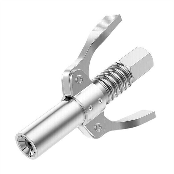 Grease Tool Coupler Heavy-Duty Quick Lock Double Handle Leakfree Grease Gun Hose