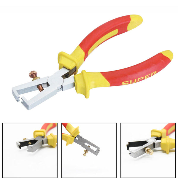 160mm Electricians Adjustable Cable Stripping Pliers Wire Electric Strippers AU