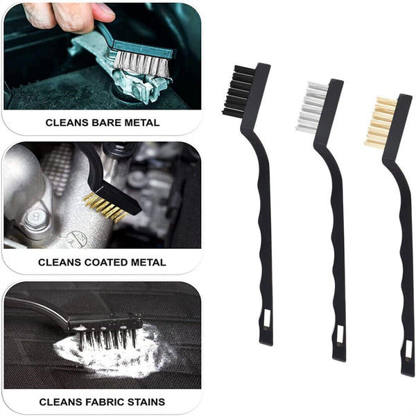 11PCS Car Wheel Tire Brushes Set Vehicle Detailing Cleaning Tool Wash Brush Kit