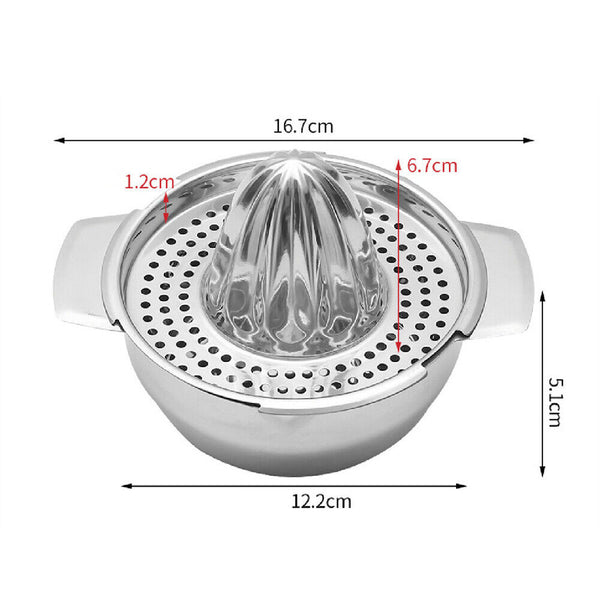 New Stainless Steel Fruit Lemon Citrus Orange Juicer /Manual Press Squeezer