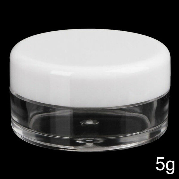 3/5g Plastic Cosmetic Containers Face Cream Lip Balm Sample Jars Pots