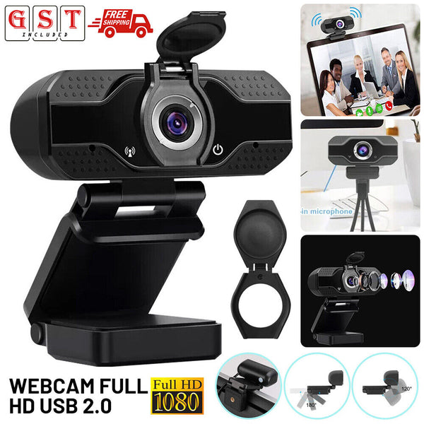 Webcam Full HD 1080P USB 2.0 For PC Desktop Laptop Web Camera with Microphone