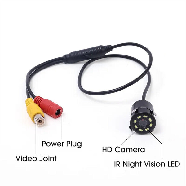 Car Rear View Reverse Parking 8LED Waterproof HD Camera Night Vision Cam AU